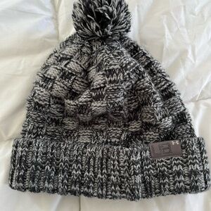 Kid’s Under Armour Black and Gray Knit Beanie